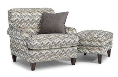 Venture Fabric Chair & Ottoman (5654-10-08)