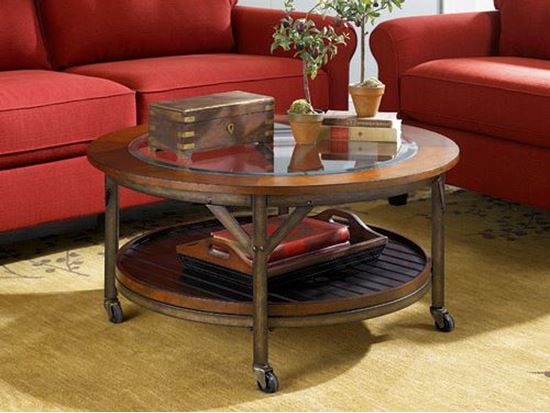 Picture of MERCANTILE Round Cocktail Table-KD