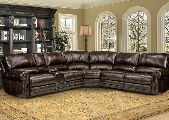 Picture of Thurston Havana Leather Sectional