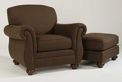 Winston Fabric Chair with Ottoman