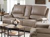  Club Level Parker Console Sofa 3729-PC42 in a Flax leather