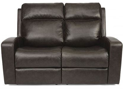 Cody Reclining Leather Loveseat with Power Headrest (1820-60PH)