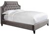 Jasmine Upholstered Flannel - Grey Bed (BJAS-FLN-COL) by Paker House furniture