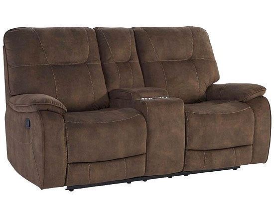 COOPER - SHADOW BROWN Manual Console Loveseat MCOO#822C-SBR