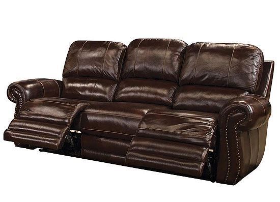 Thurston Shadow Leather Sofa - MTHU#832P-SH by Parker House furniture