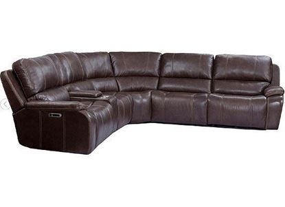 POTTER collection WALNUT 6pc Sectional MPOT-PACKA(H)-WAL by Parker House furniture