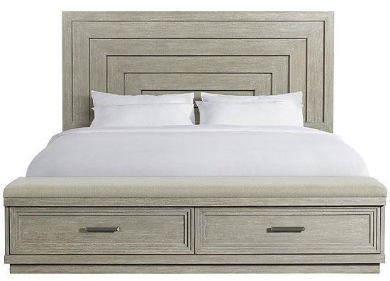 Cascade King Panel Upholstered Storage Bed, 73480-73481-73472 by Riverside furniture
