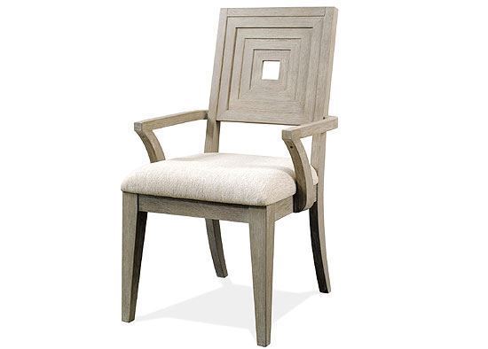 Cascade Upholstered Wood Back Arm Chair 73458 by Riverside furniture