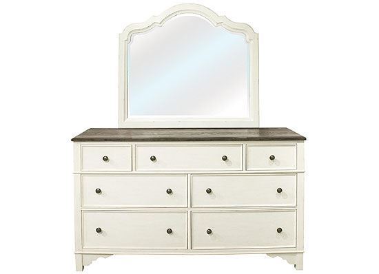 Grand Haven Dresser 17260 with Mirror by Riverside furniture