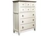 Myra Five Drawer Chest (59565-White finish) by Riverside furniture