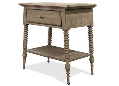 Myra One Drawer Nightstand (59468-Natural finish) by Riverside furniture