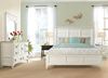 Myra Bedroom Collection  with Louver Bed in a White finish by Riverside furniture