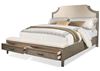 Vogue Upholstered Bed with Storage Footboard (46173-46183) by Riverside