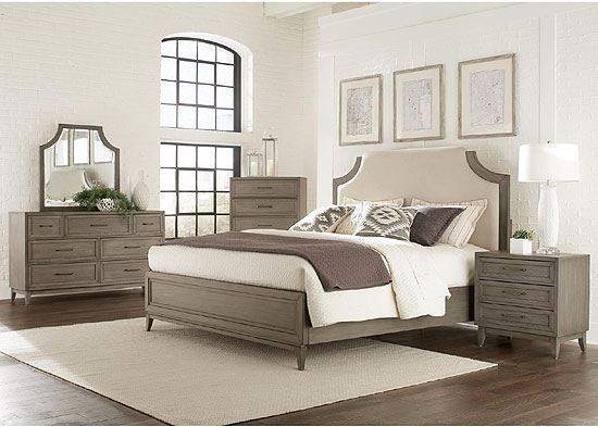 Vogue Bedroom Collection with Upholstered bed by Riverside furniture