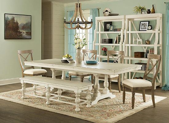 Aberdeen Dining Room with 80" Dining Table by Riverside furniture