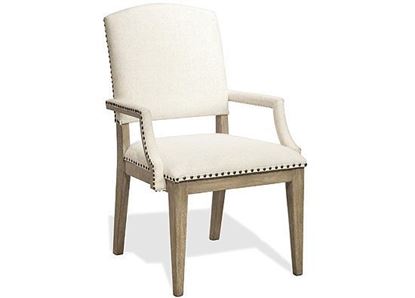 Myra Upholstered Dining Arm Chair - 59453 by Riverside furniture