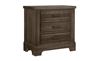 Cool Rustic Nightstand (27-170) in a Mink finish