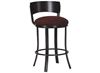 Wesley Allen Baltimore Black Stainless Steel Bar Stool (BSS507H26S)
