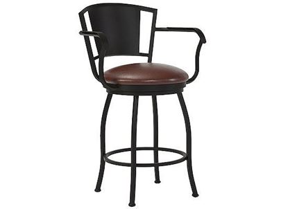 Wesley Allen Berkeley Bar Stool with Arms (B508H26AS)