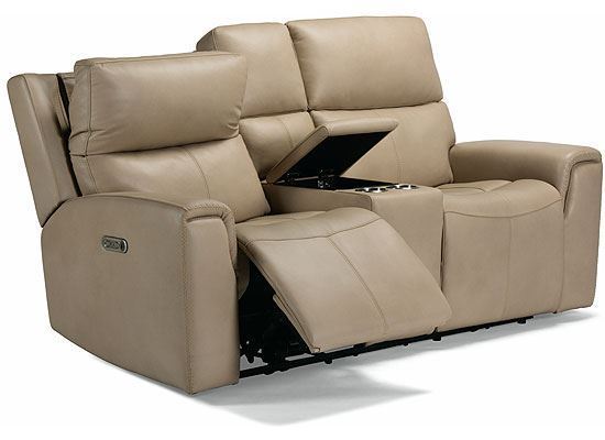 Jarvis Power Reclining Loveseat with Console and Power Headrests 1828-64PH