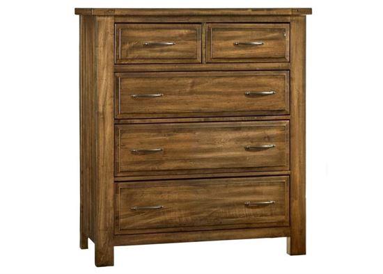 Maple Road 5-Drawer Chest (118-115) with an Antique Amish finish from Artisan & Post