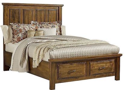 Maple Road Mansion Storage Bed in a Antique Amish finish (118-559)