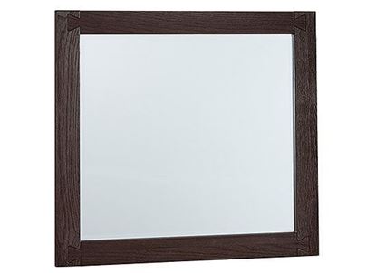 Dovetail Landscape Mirror 750-446 with a Java finish from Vaughan-Bassett furniture