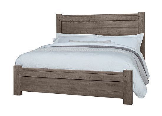 Dovetail Poster Bed with Poster FB with a Mystic Grey finish