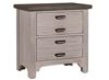 Bungalow Home 2-Drawer Night Stand with a Dover Grey finish from Vaughan-Bassett Furniture