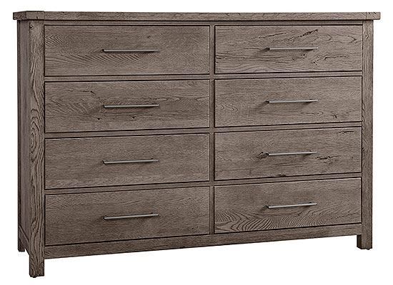 Dovetail Dresser 751-002 in a Mystic Grey finish from Vaughan-Bassett furniture