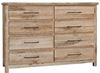 Dovetail Dresser 754-002 in a Sun Bleached White finish from Vaughan-Bassett furniture