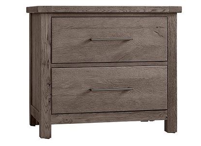 Dovetail Nightstand - 227 with a Mystic Grey finish from Vaughan-Bassett furniture