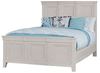 Mansion Bed with Footboard with an Oyster Grey finish