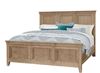 Mansion Bed with Footboard with a Deep Sand finish