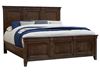 Mansion Bed with Footboard with a Charleston Brown finish