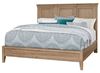 Mansion Bed with Low Profile Footboard with a deep sand finish
