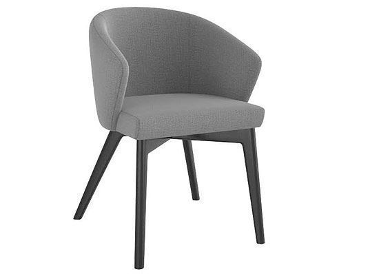 Picture of Downtown Mid-century Modern Upholstered Fixed Chair - CNF05139TP05MNA