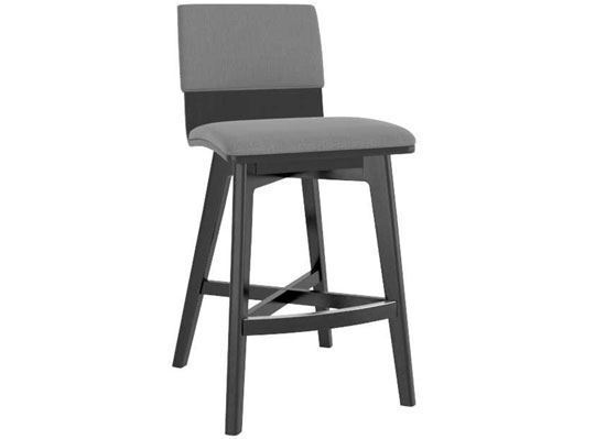 Picture of Downtown Mid-century Modern Upholstered Fixed Stool - SNF08142TP05M24