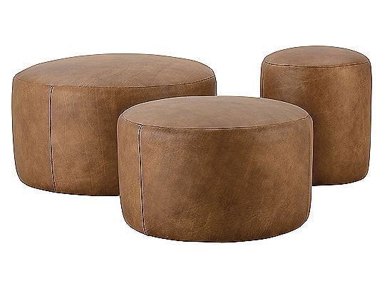 Picture of Cleo 17" (25”, 31”) Leather Ottoman - Q120-L-005