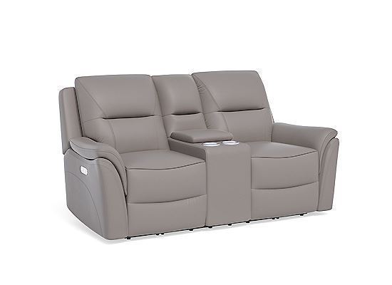 Fallon Power Reclining Loveseat with Console and Power Headrests - 1502-64PH by Flexsteel Furniture