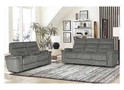 DIESEL - COBRA GREY MANUAL RECLINING COLLECTION - MDIE-321-CGR BY PARKER HOUSE