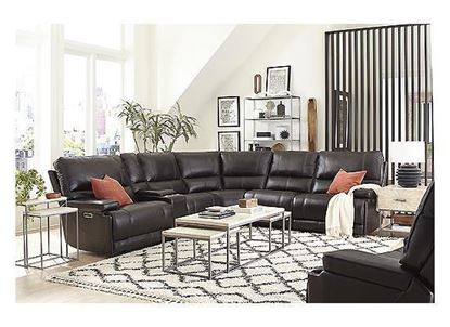WHITMAN - VERONA COFFEE - POWERED BY FREEMOTION 6PC SECTIONAL