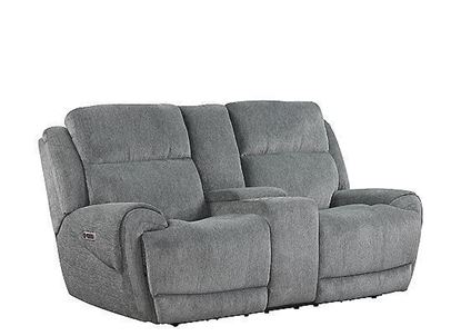 SPENCER - TIDE GRAPHITE POWER CONSOLE LOVESEAT - MSPE#822CPH-TGR BY PARKER HOUSE