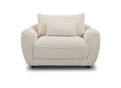 UTOPIA - MEGA IVORY CHAIR AND A HALF - WITH LUMBAR PILLOW - SUTP#912-MGIV BY PARKER HOUSE