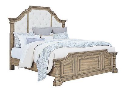 Picture of Garrison Cove (King )Upholstered Bed with Panel Footboard - P330-BR-K9