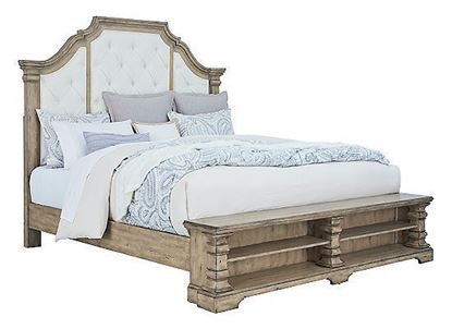 Picture of Garrison Cove King Upholstered Bed with Storage Footboard - P330-BR-K12