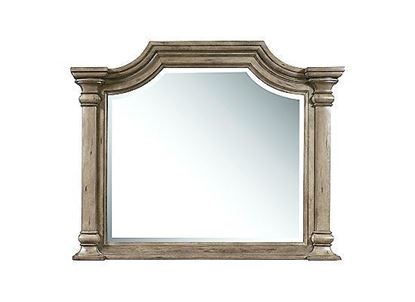 Garrison Cove Mirror with Shaped Crown Molding - P330110 from Pulaski furniture