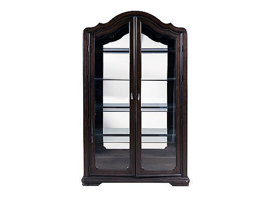 Picture of Cooper Falls Display Cabinet with 2 Beveled Glass Doors, 4 Glass Shelves - P342305