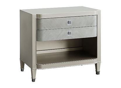 Zoey 2 Drawer Nightstand with Open Shelf and Wireless Charger - P344141 from Pulaski furniture