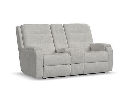 Picture of Halenbeck Power Reclining Loveseat with Console & Power Headrests & Lumbar - RF2810-601L